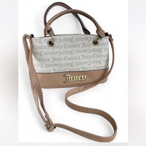 Juicy Couture Beige and White Hand/Shoulder Bag